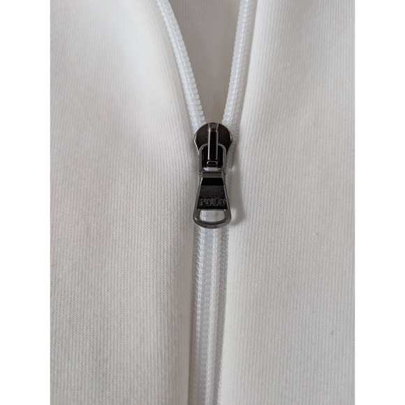White Polo Ralph Lauren Double-Knit Full-Zip Hoodie and matching joggers 2XL - Picture 4 of 16